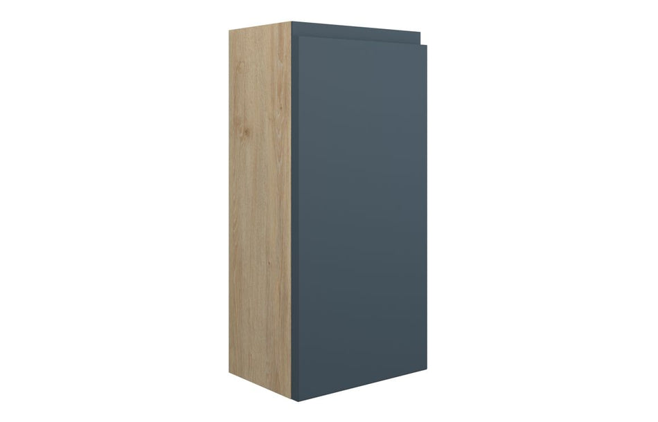Opulent Kimmy 300mm Slim Base Unit - Matt Arley Blue / Oak Cabinet (OBC110316)