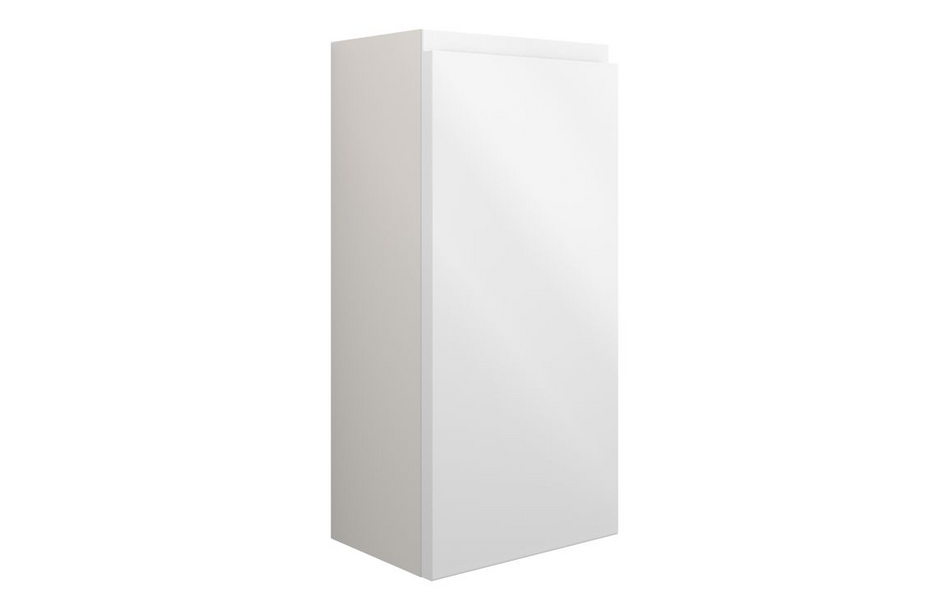 Opulent Kimmy 300mm Slim Base Unit - White Gloss / Grey Cabinet (OBC109960)