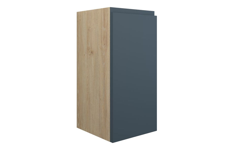Opulent Kimmy 300mm Standard Base Unit - Matt Arley Blue / Oak Cabinet (OBC110319)