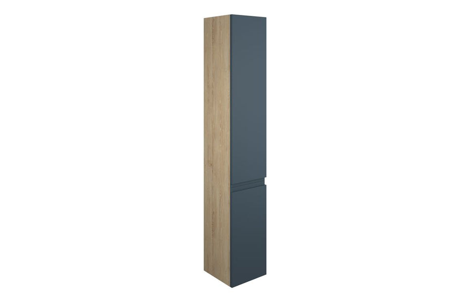 Opulent Kimmy 300mm Tall Unit - Matt Arley Blue / Oak Cabinet (OBC110325)
