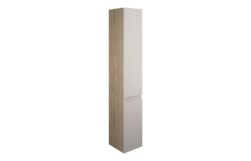 Opulent Kimmy 300mm Tall Unit - Matt Dove Grey / Oak Cabinet (OBC110112)