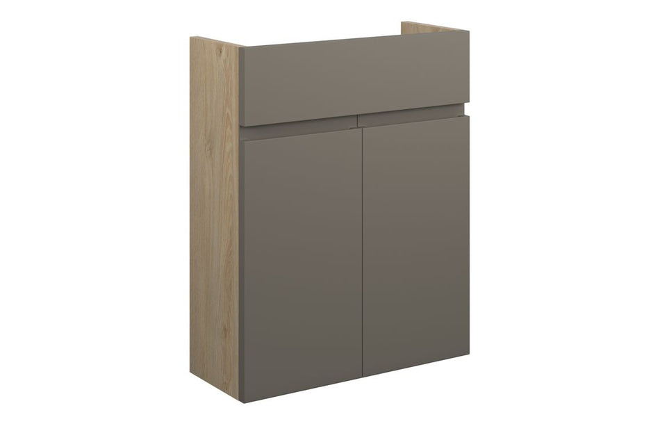 Opulent Kimmy 500mm Slim Basin Unit - Matt Stone / Oak Cabinet (OBC110186)