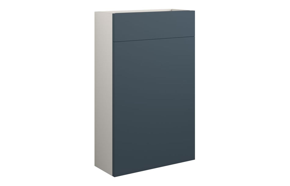 Opulent Kimmy 500mm Slim WC Unit - Matt Arley Blue / Grey Cabinet (OBC110339)