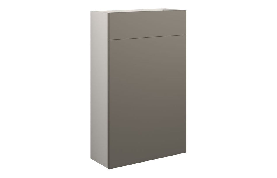 Opulent Kimmy 500mm Slim WC Unit - Matt Stone / Grey Cabinet (OBC110197)