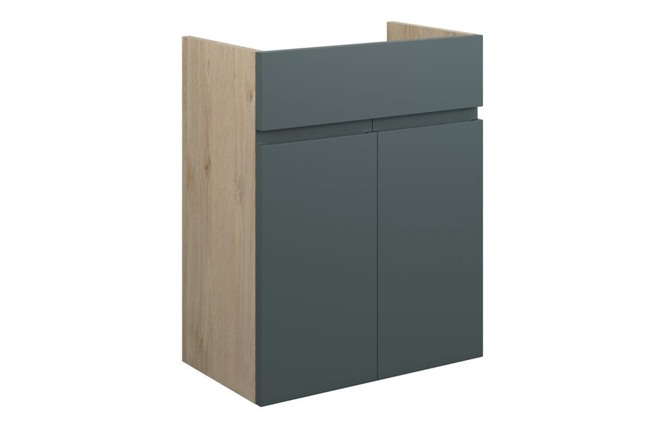 Opulent Kimmy 500mm Standard Basin Unit - Matt Green Camo / Oak Cabinet (OBC110260)