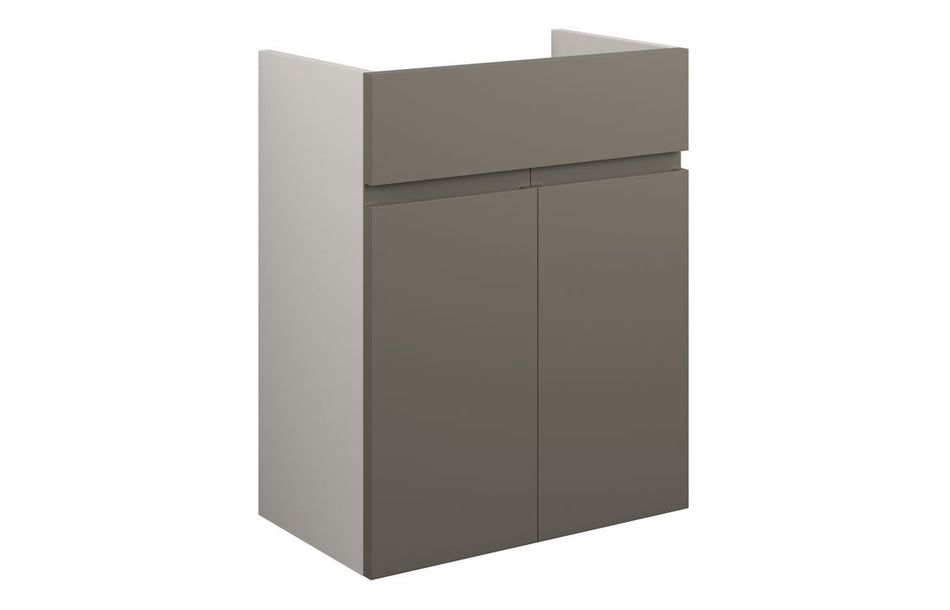Opulent Kimmy 500mm Standard Basin Unit - Matt Stone / Grey Cabinet (OBC110188)