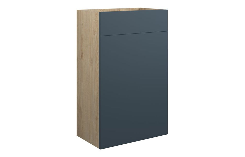 Opulent Kimmy 500mm Standard WC Unit - Matt Arley Blue / Oak Cabinet (OBC110343)