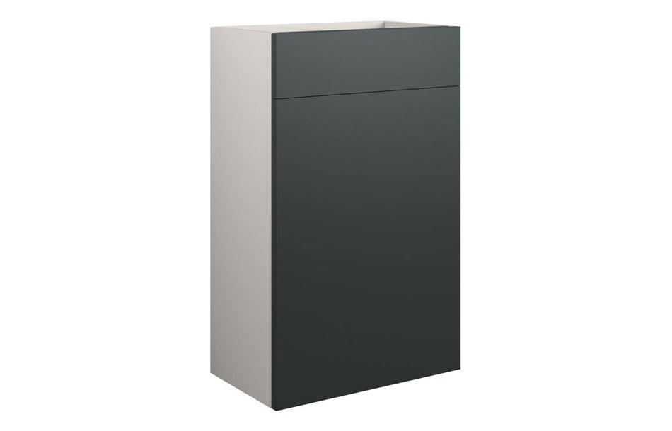 Opulent Kimmy 500mm Standard WC Unit - Matt Graphite Grey / Grey Cabinet (OBC110058)