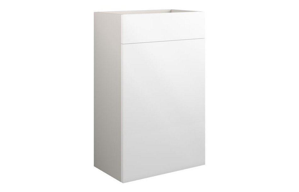 Opulent Kimmy 500mm Standard WC Unit - White Gloss / Grey Cabinet (OBC109987)