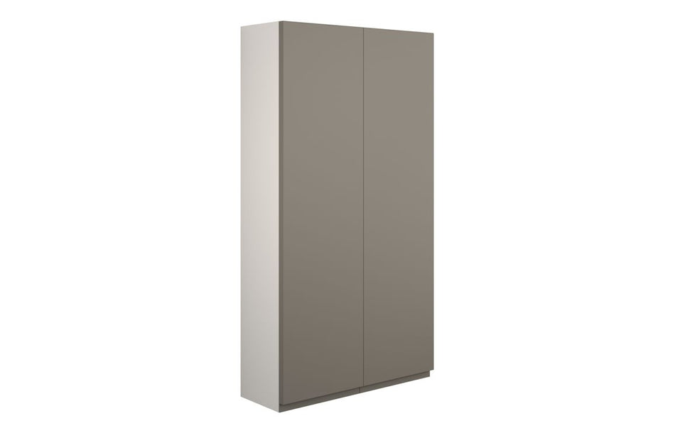 Opulent Kimmy 600mm Slim 2 Door Storage Unit - Matt Stone / Grey Cabinet (OBC110215)