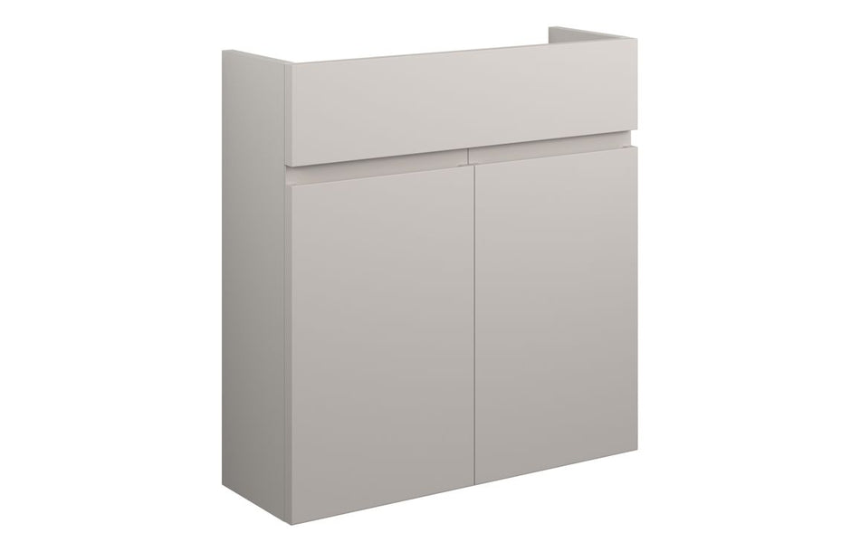 Opulent Kimmy 600mm Slim Basin Unit - Matt Dove Grey / Grey Cabinet (OBC110120)