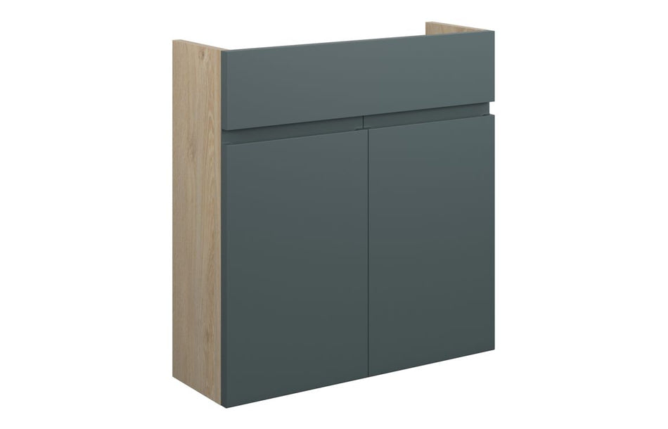 Opulent Kimmy 600mm Slim Basin Unit - Matt Green Camo / Oak Cabinet (OBC110263)