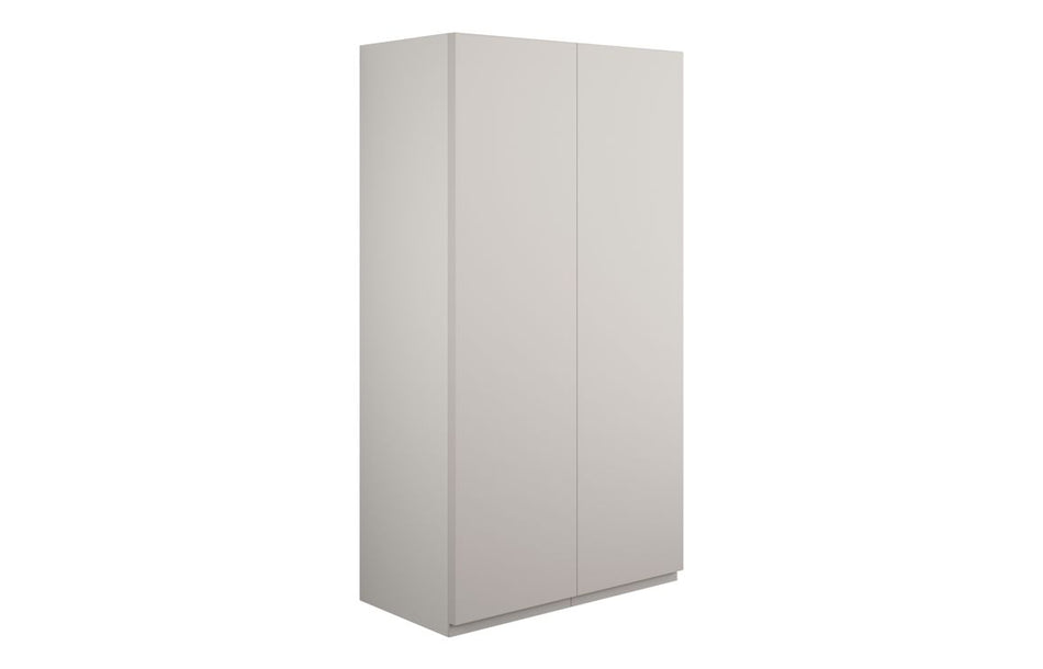 Opulent Kimmy 600mm Standard 2 Door Storage Unit - Matt Dove Grey / Grey Cabinet (OBC110141)