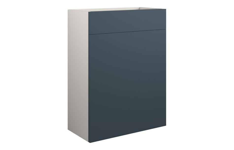 Opulent Kimmy 600mm Standard WC Unit - Matt Arley Blue / Grey Cabinet (OBC110348)