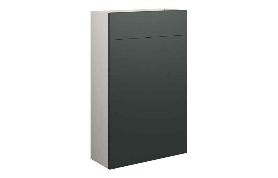 Opulent Kimmy 600mm Standard WC Unit - Matt Graphite Grey / Oak Cabinet (OBC110065)
