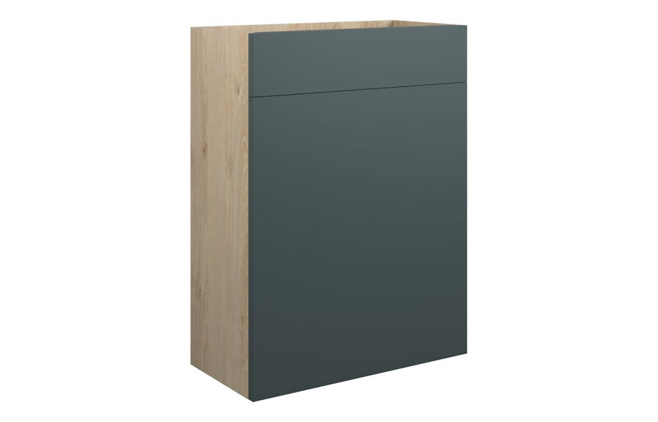Opulent Kimmy 600mm Standard WC Unit - Matt Green Camo / Oak Cabinet (OBC110278)