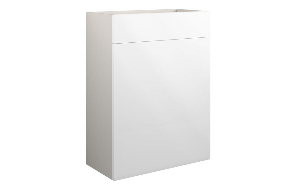 Opulent Kimmy 600mm Standard WC Unit - White Gloss / Grey Cabinet (OBC109993)
