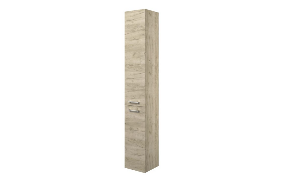 Opulent Leo 350mm Floor Standing 2 Door Tall Unit - Oak (OBC107492)