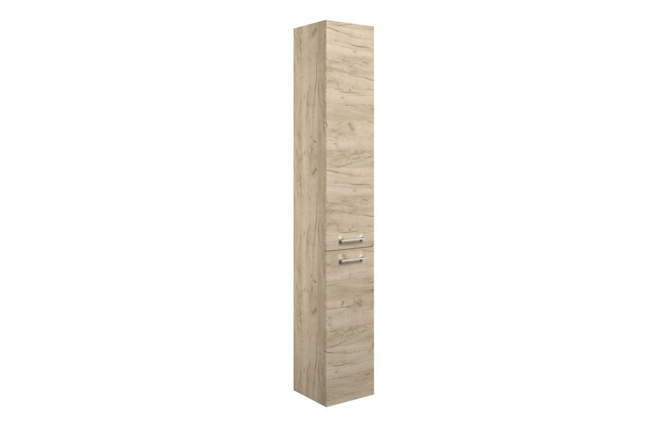 Opulent Leo 350mm Floor Standing 2 Door Tall Unit - Oak (OBC107492)