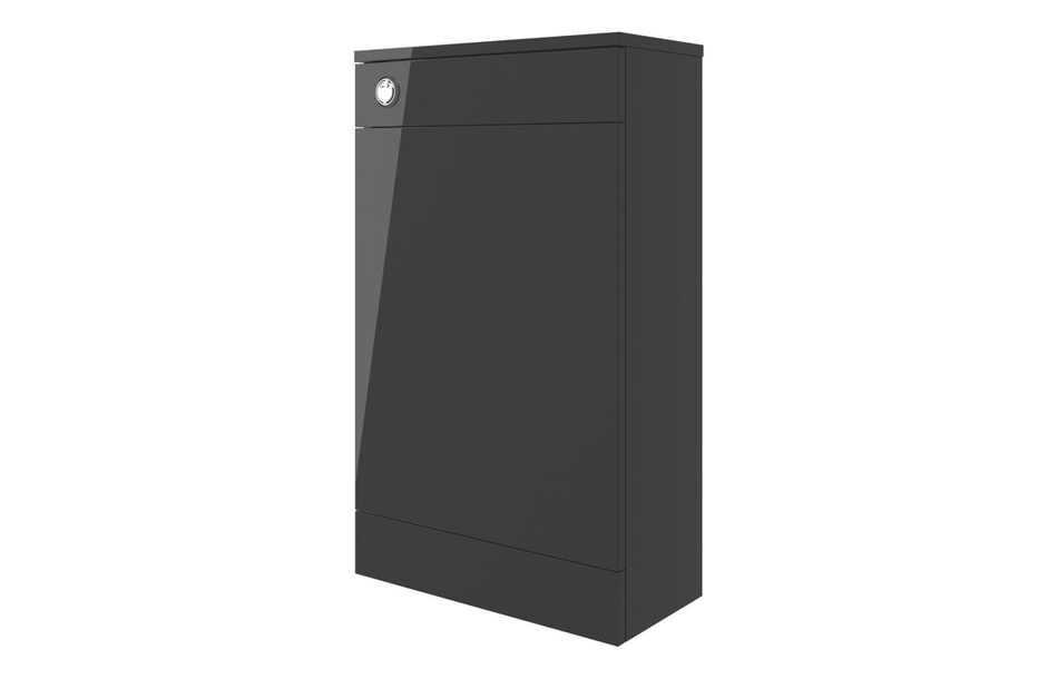 Opulent Leo 500mm Floor Standing WC Unit - Anthracite Gloss (OBC103310)