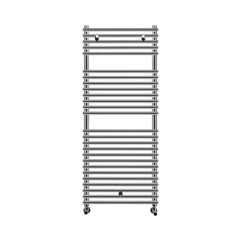 Opulent Leo Round Ladder Radiator - 500x1190mm - Chrome (OBC108539)