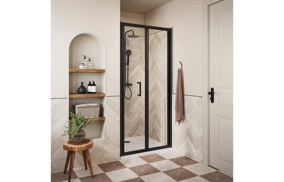 Opulent Lincoln 800mm Bifold Door - Matt Black (OBC116186)