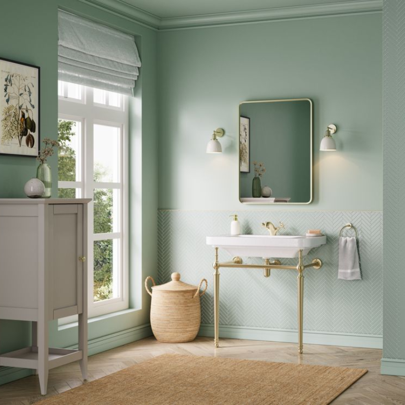 Opulent Lincoln 810mm One Tap Hole Console Basin - Brushed Brass (OBC116022)