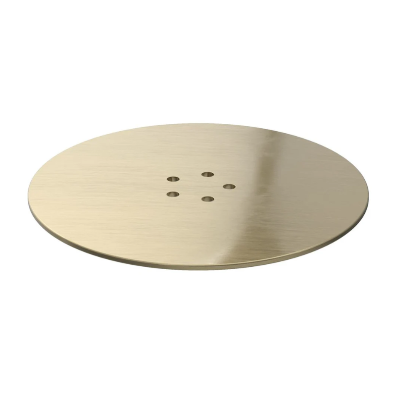 Opulent Low Profile Tray Waste Cover - Brushed Brass (OBC108974)