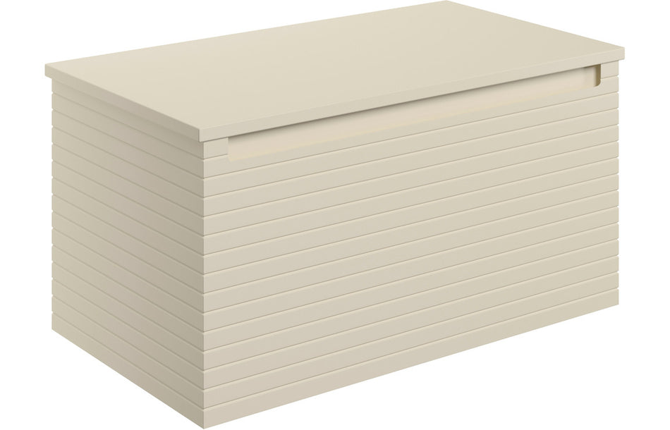 Opulent Loxley 810mm Wall Hung 1 Drawer Basin Unit and Worktop - Matt Cotton (OBC106930)