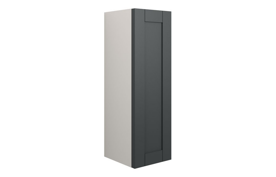 Opulent Lucy 200mm Slim Base Unit - Matt Graphite Grey / Grey Cabinet (OBC111019)