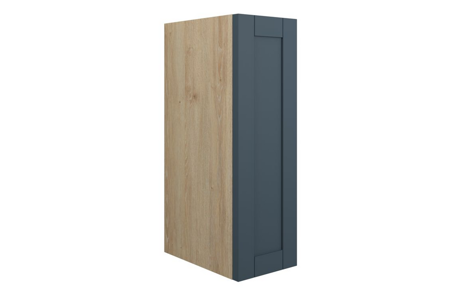 Opulent Lucy 200mm Standard Toilet Roll Unit - Matt Arley Blue / Oak Cabinet (OBC111236)