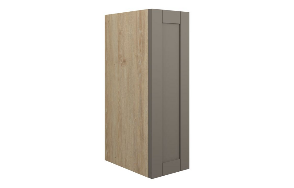 Opulent Lucy 200mm Standard Toilet Roll Unit - Matt Stone / Oak Cabinet (OBC111094)