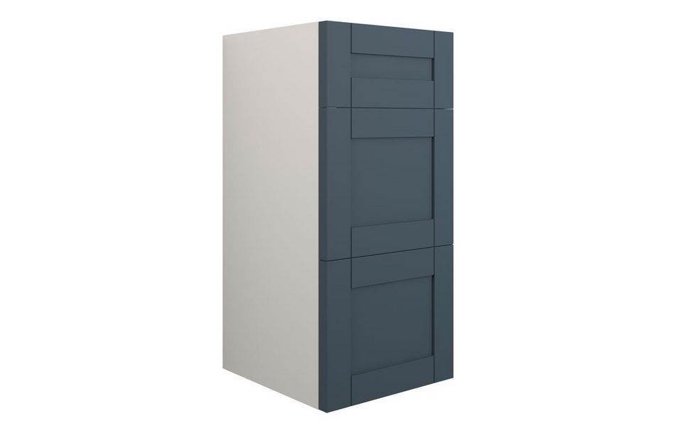 Opulent Lucy 300mm Standard 3 Drawer Unit - Matt Arley Blue / Grey Cabinet (OBC111244)