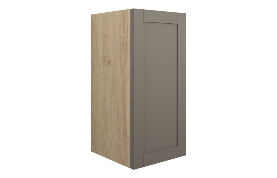 Opulent Lucy 300mm Standard Base Unit - Matt Stone / Oak Cabinet (OBC111100)