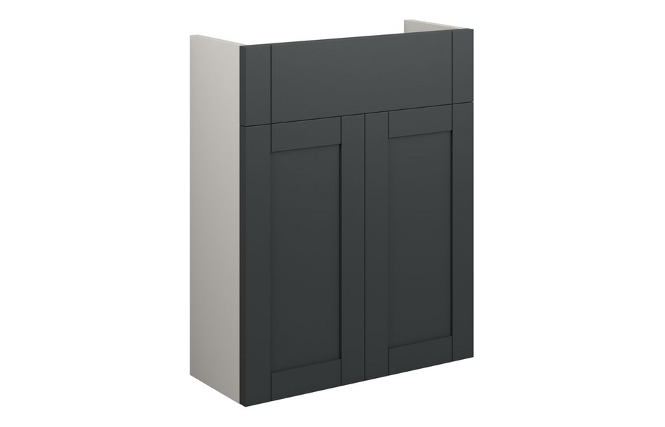 Opulent Lucy 500mm Slim Basin Unit - Matt Graphite Grey / Grey Cabinet (OBC111037)