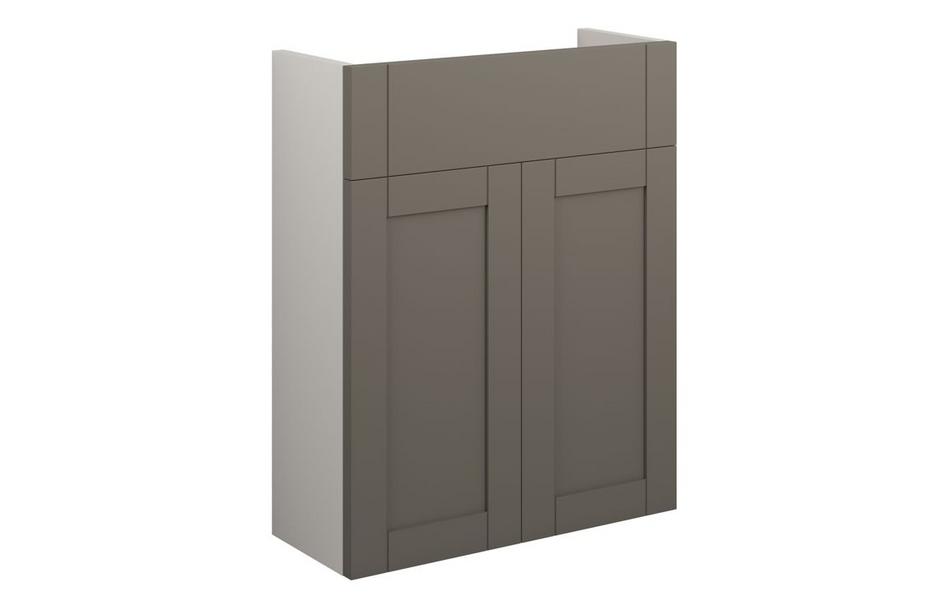 Opulent Lucy 500mm Slim Basin Unit - Matt Stone / Grey Cabinet (OBC111108)