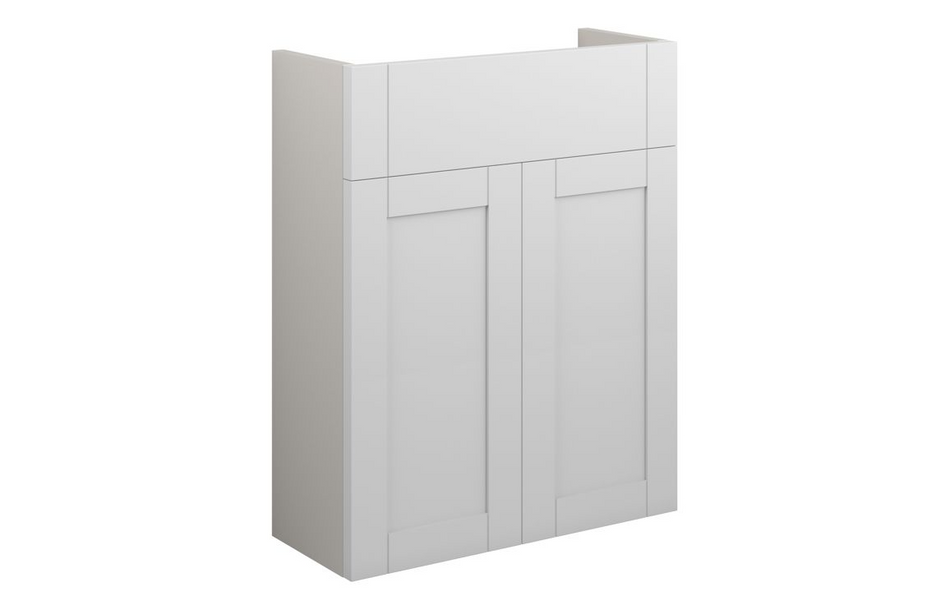 Opulent Lucy 500mm Slim Basin Unit - Matt White / Grey Cabinet (OBC110966)