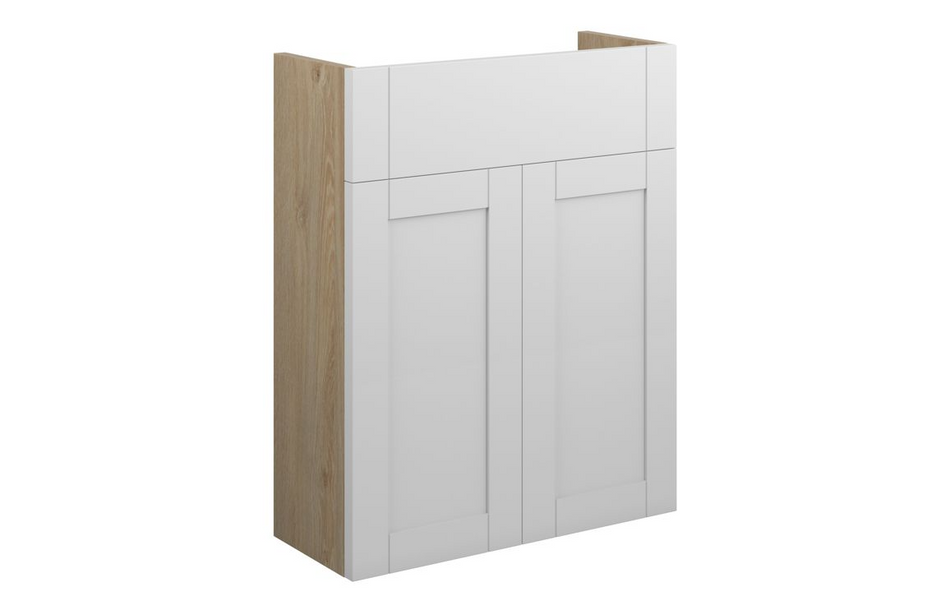 Opulent Lucy 500mm Slim Basin Unit - Matt White / Oak Cabinet (OBC110967)