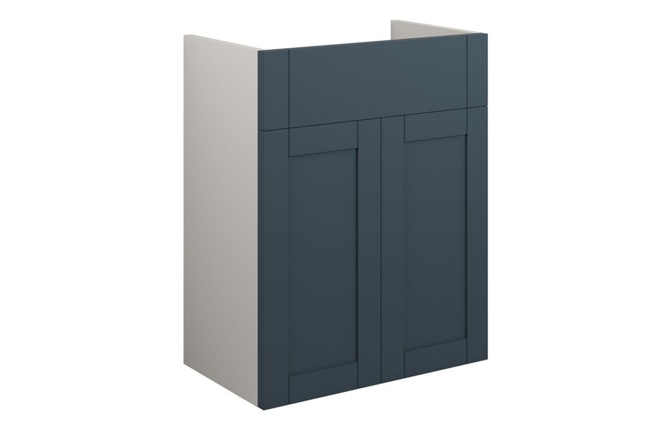 Opulent Lucy 500mm Standard Basin Unit - Matt Arley Blue / Grey Cabinet (OBC111253)