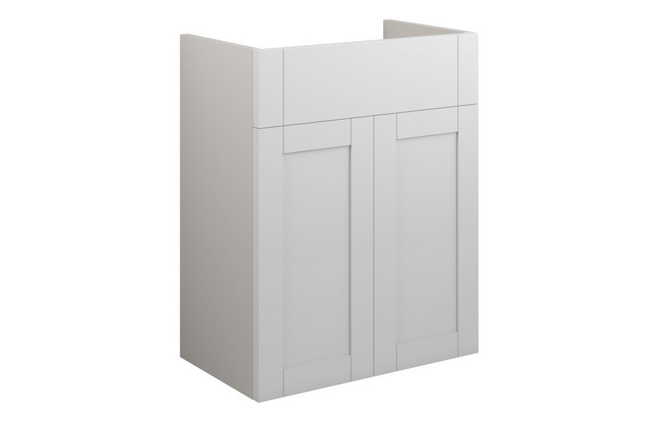 Opulent Lucy 500mm Standard Basin Unit - Matt White / Grey Cabinet (OBC110969)