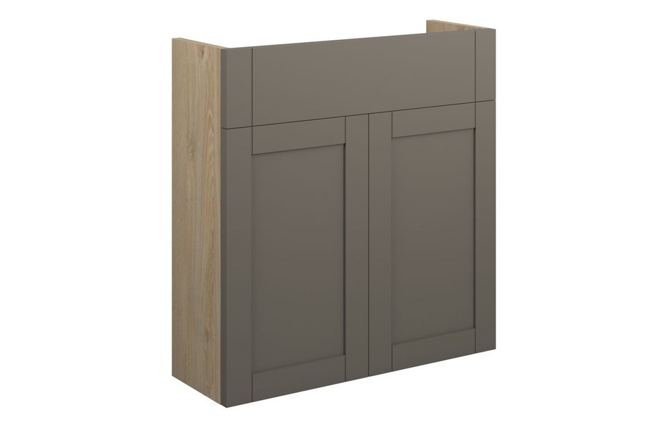 Opulent Lucy 600mm Slim Basin Unit - Matt Stone / Oak Cabinet (OBC111115)
