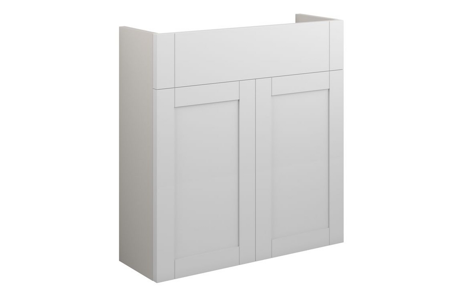 Opulent Lucy 600mm Slim Basin Unit - Matt White / Grey Cabinet (OBC110972)