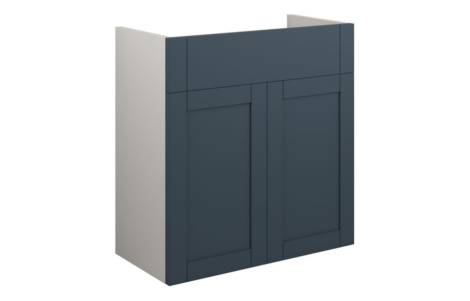Opulent Lucy 600mm Standard Basin Unit - Matt Arley Blue / Grey Cabinet (OBC111259)