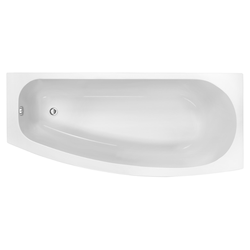 Opulent Lynx Space Saving 1700x740x560mm Bath with Legs - Right Hand (OBC105660)