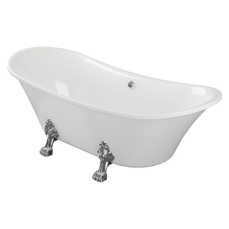 Opulent Mars Freestanding 1760x710x775mm Bath with Feet (OBC102817)