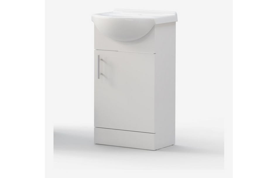 Opulent Mesa Verde 450mm Basin Unit and Basin - White Gloss (OBC102954)