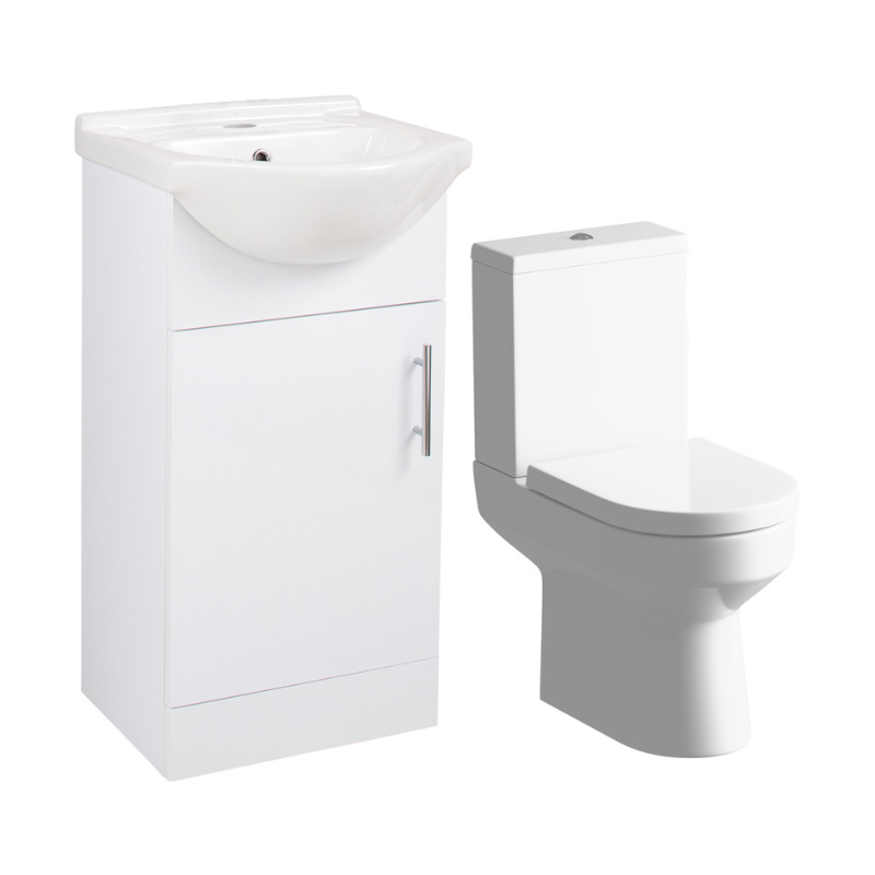 Opulent Mesa Verde 450mm Vanity and Close Coupled Toilet Pack (OBC107166)