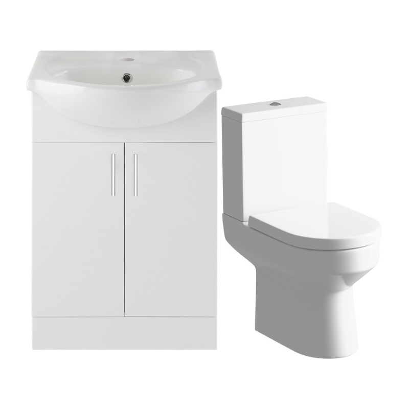 Opulent Mesa Verde 550mm Vanity and Close Coupled Toilet Pack (OBC107167)