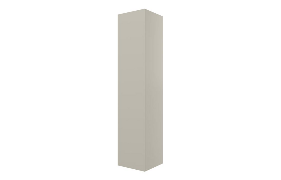 Opulent Messina 350mm Wall Hung 1 Door Tall Unit - Matt Latte (OBC104077)