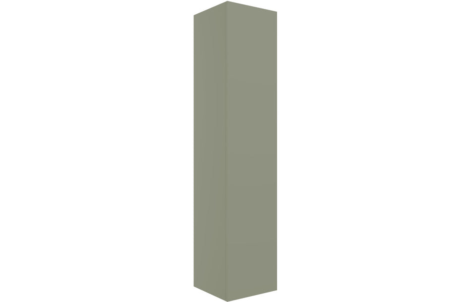 Opulent Messina 350mm Wall Hung 1 Door Tall Unit - Matt Olive Green (OBC106970)
